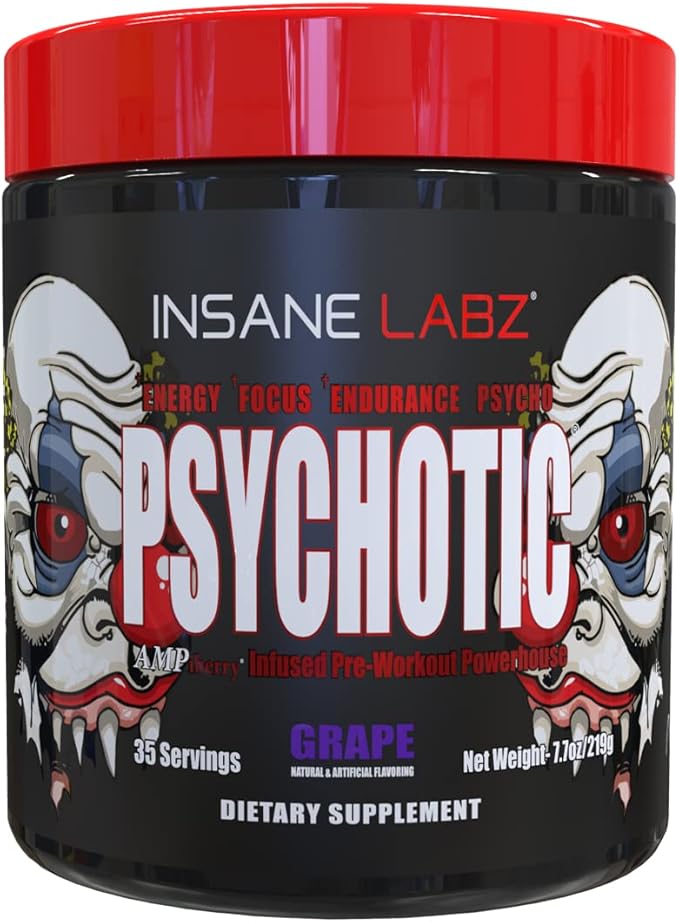 Insane Labz Psychotic Pre-workout 35 Servings Grape
