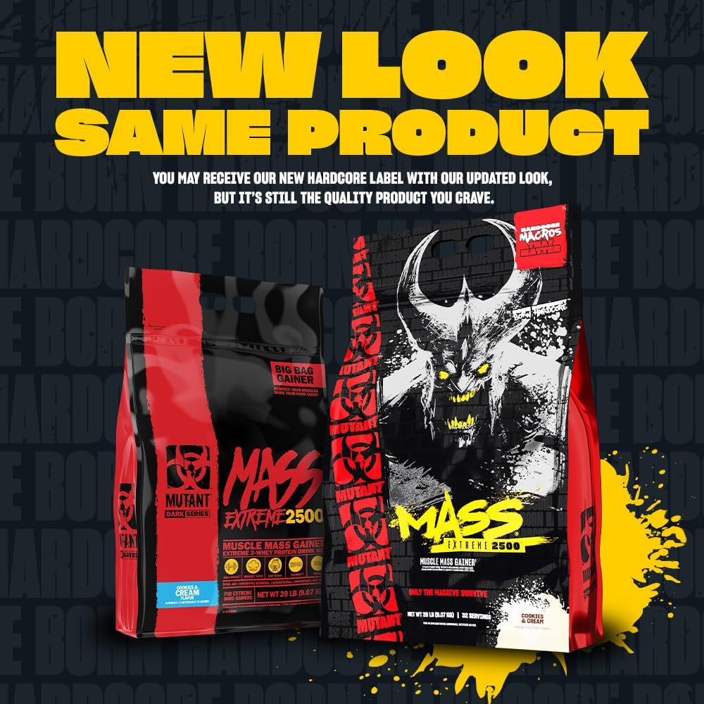 Mutant Mass Extreme 2500 Gainer - Whey Protein Powder with 3-Source Whey Protein Blend & Whole Food Carbs - High Calorie Mass Gainer for Muscle Building & Weight Gain - Image 2