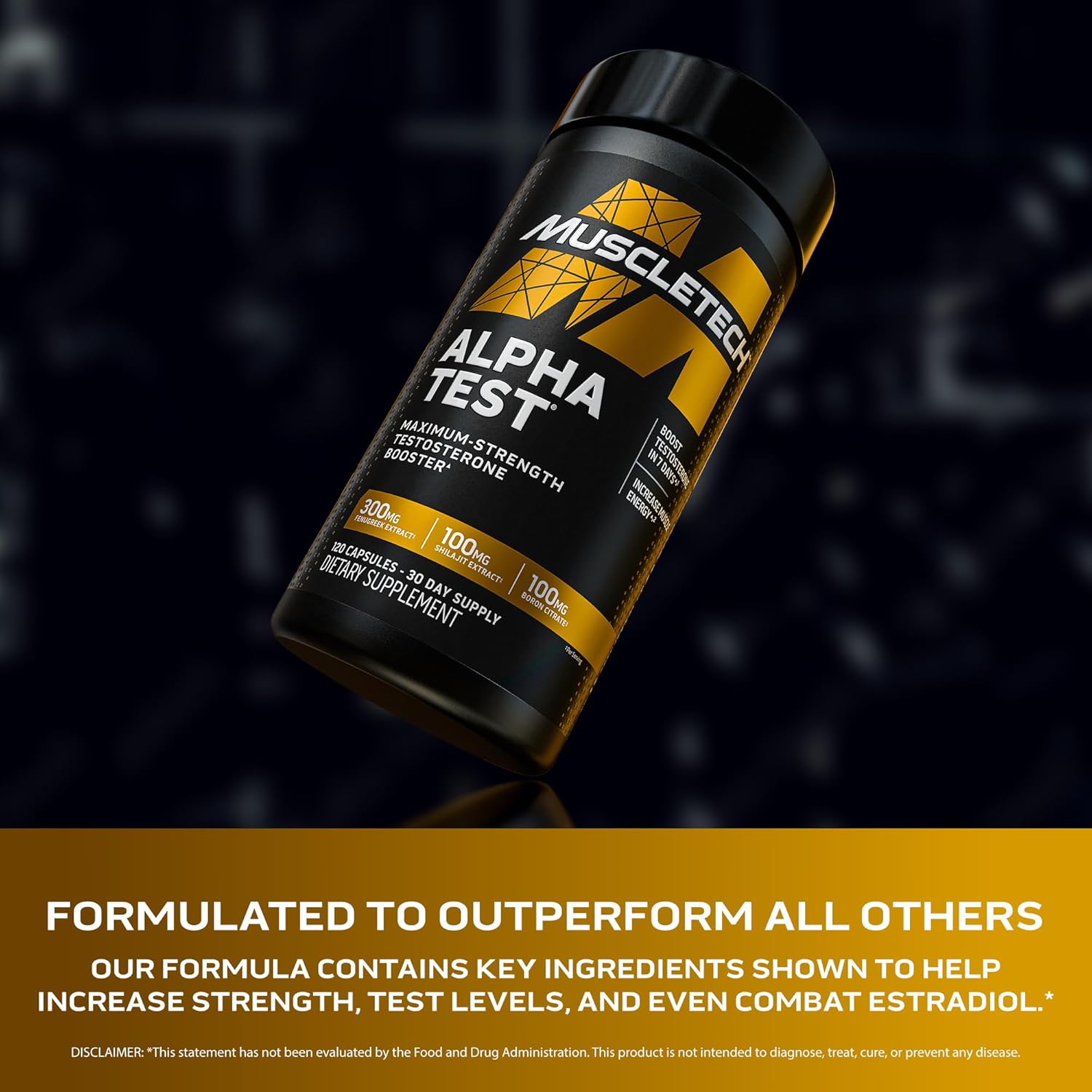 MuscleTech AlphaTest ATP & Testosterone Booster for Men, Boost Free Testosterone and Enhance ATP Levels - Image 3