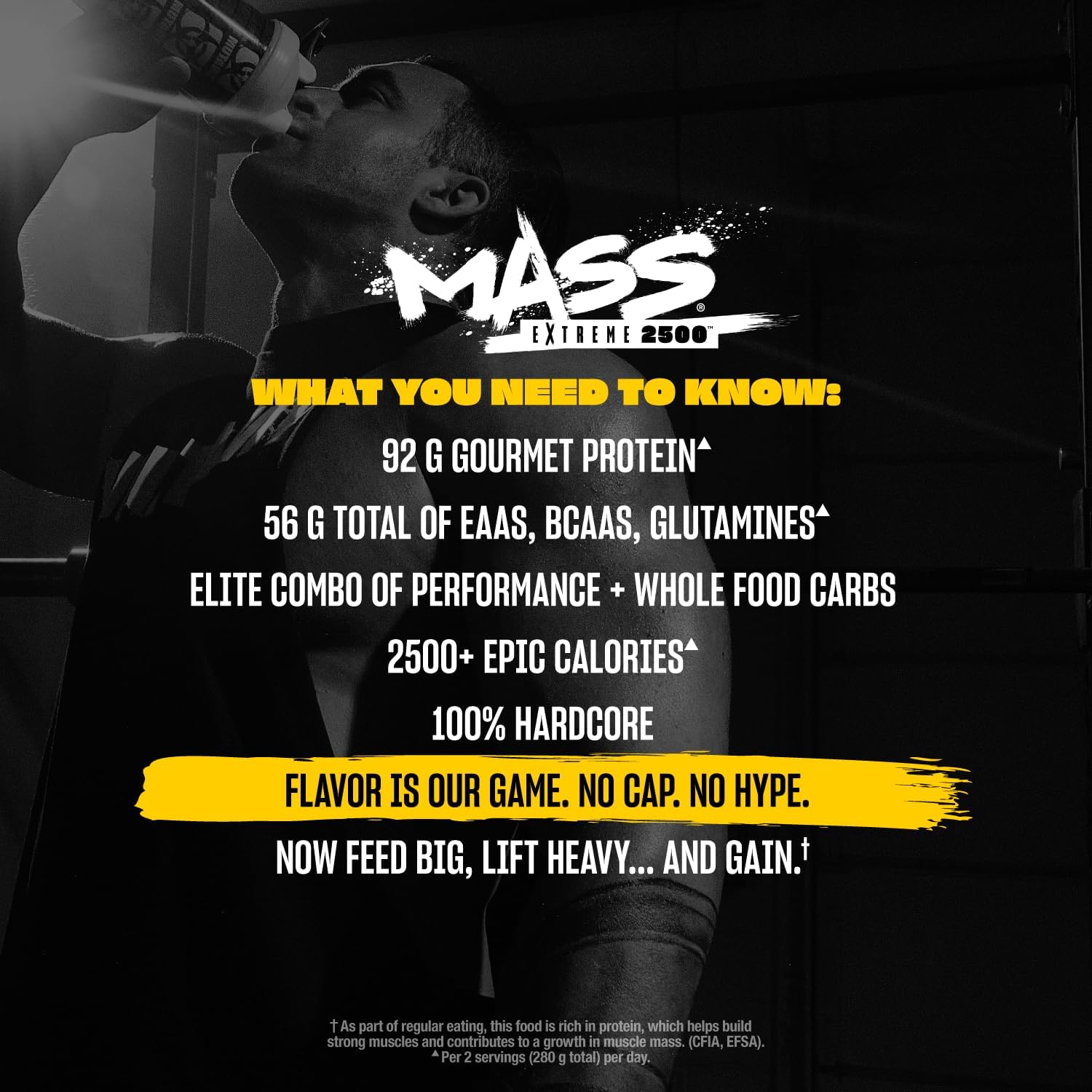 Mutant Mass Extreme 2500 Gainer - Whey Protein Powder with 3-Source Whey Protein Blend & Whole Food Carbs - High Calorie Mass Gainer for Muscle Building & Weight Gain - Image 5