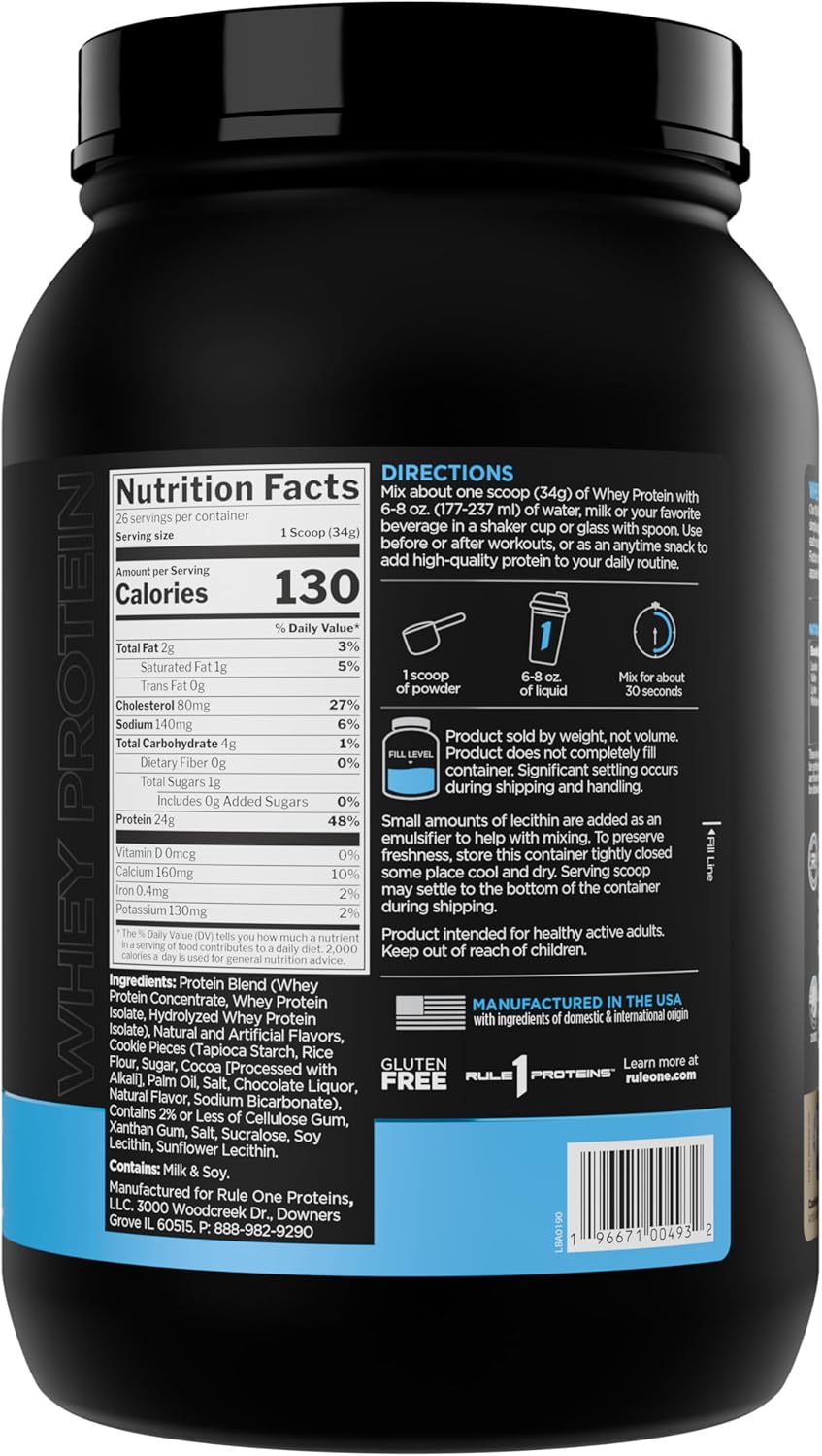 Rule 1 Whey Protein Powder - Image 2