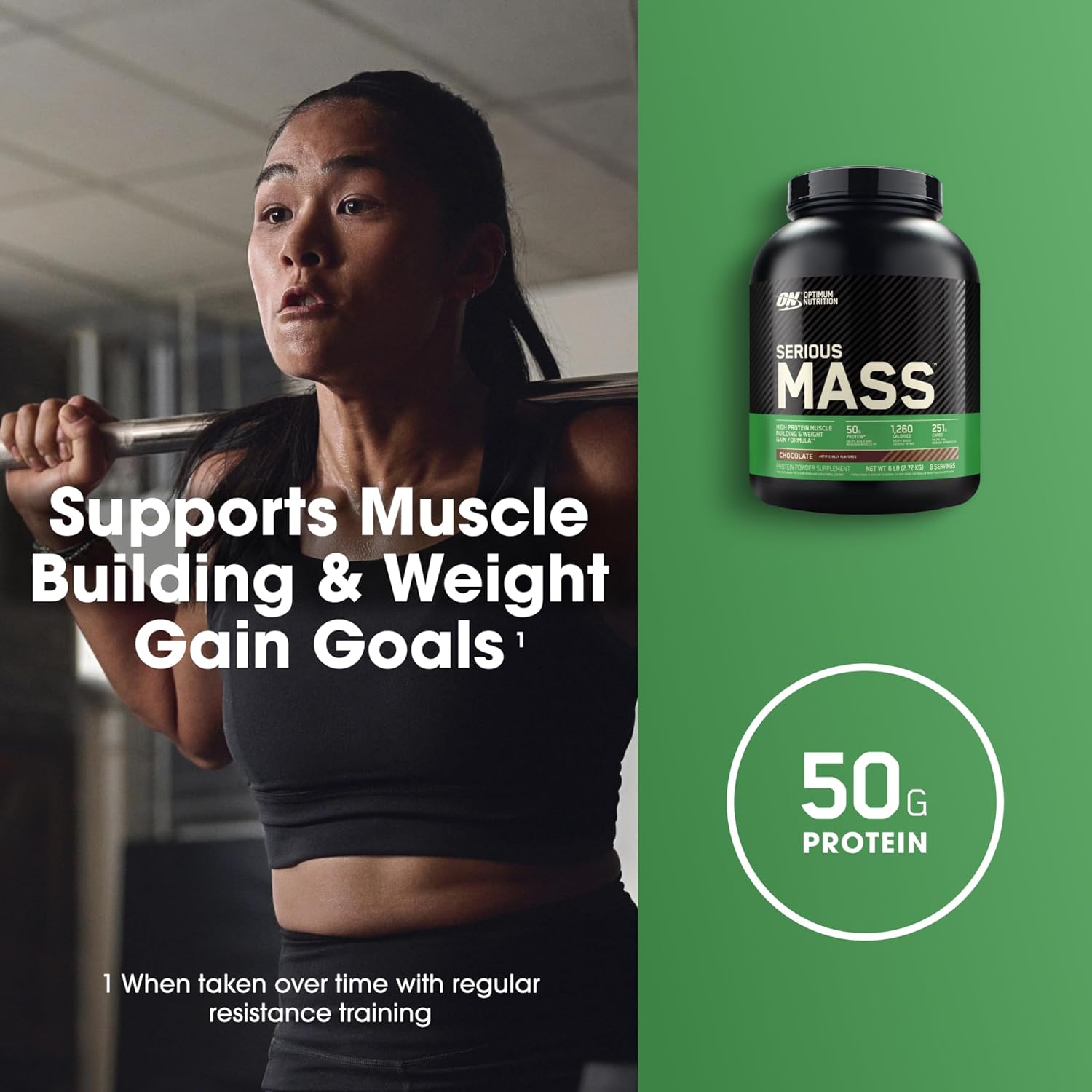 Optimum Nutrition Serious Mass Protein Powder Gainer - Image 5