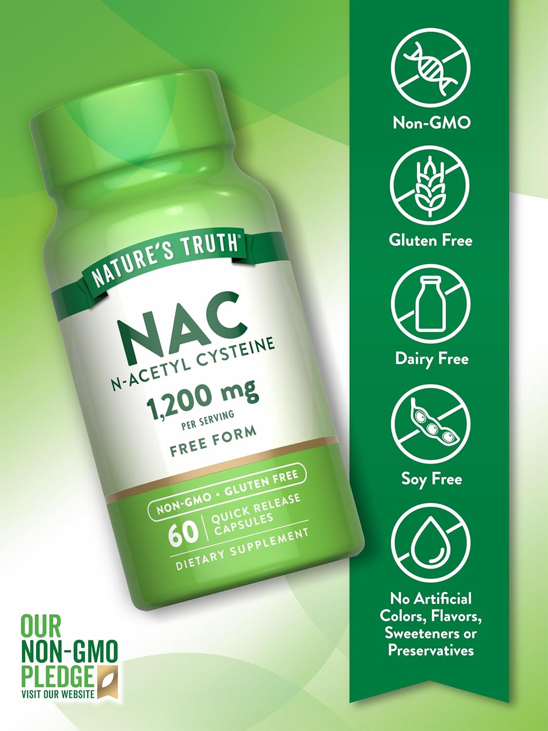 Nature's Truth NAC N-Acetyl Cystine 1,200 mg - Image 4