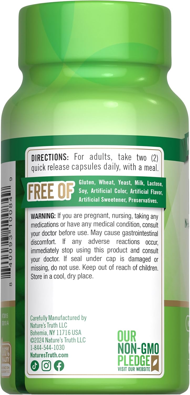 Nature's Truth NAC N-Acetyl Cystine 1,200 mg - Image 8