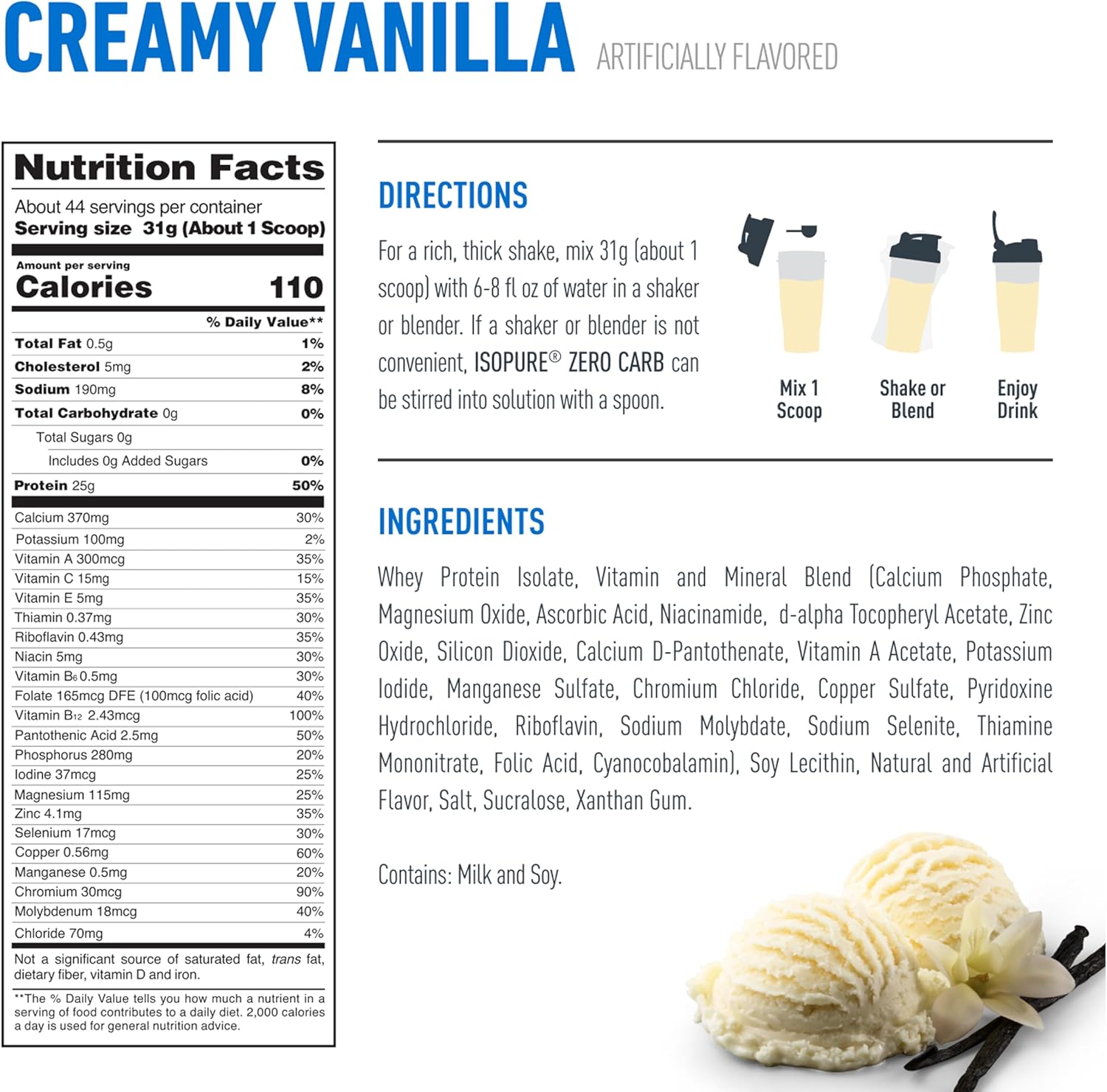 Isopure Zero Carb Keto Protein Powder 3lbs - Image 5