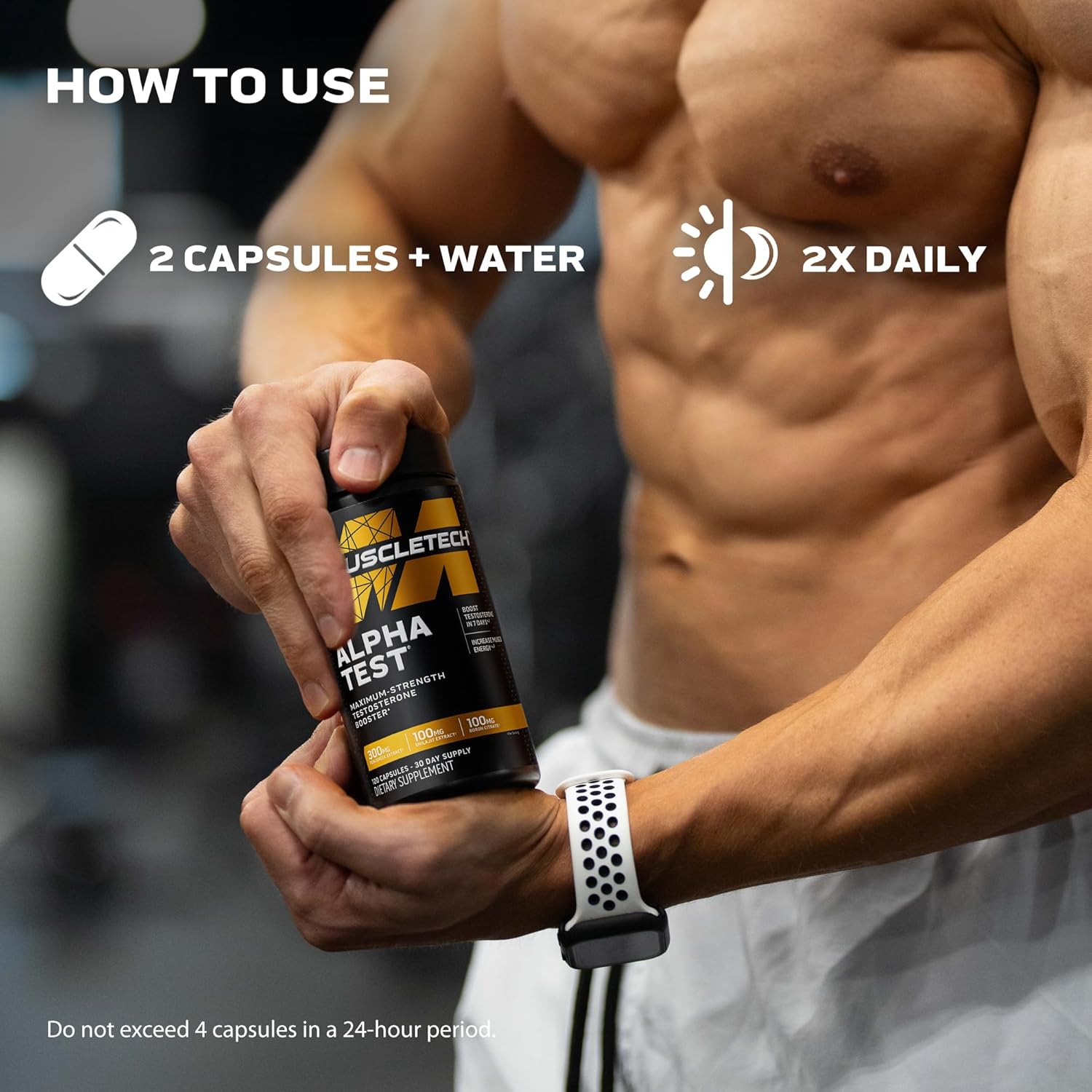 MuscleTech AlphaTest ATP & Testosterone Booster for Men, Boost Free Testosterone and Enhance ATP Levels - Image 5