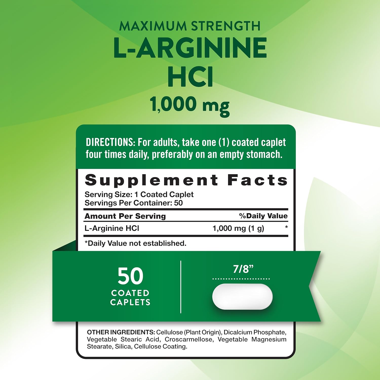 Nature's Truth L-Arginine 1,000 mg - Image 2