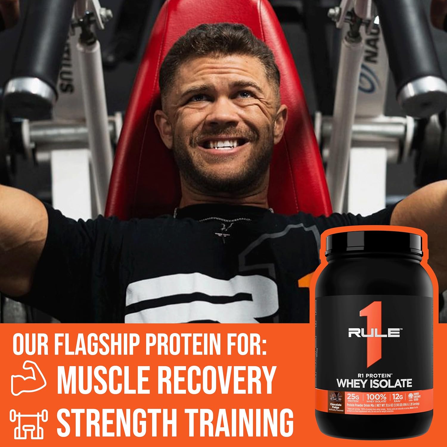 Rule 1 Proteins R1 Protein Whey Isolate - with 25g Protein & 6g BCAA Exclusively from Isolated & Hydrolyzed Sources for Workout Recovery - Image 6