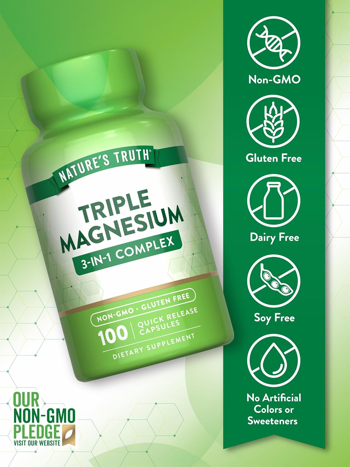 Nature's Truth Triple Magnesium Complex - Image 3