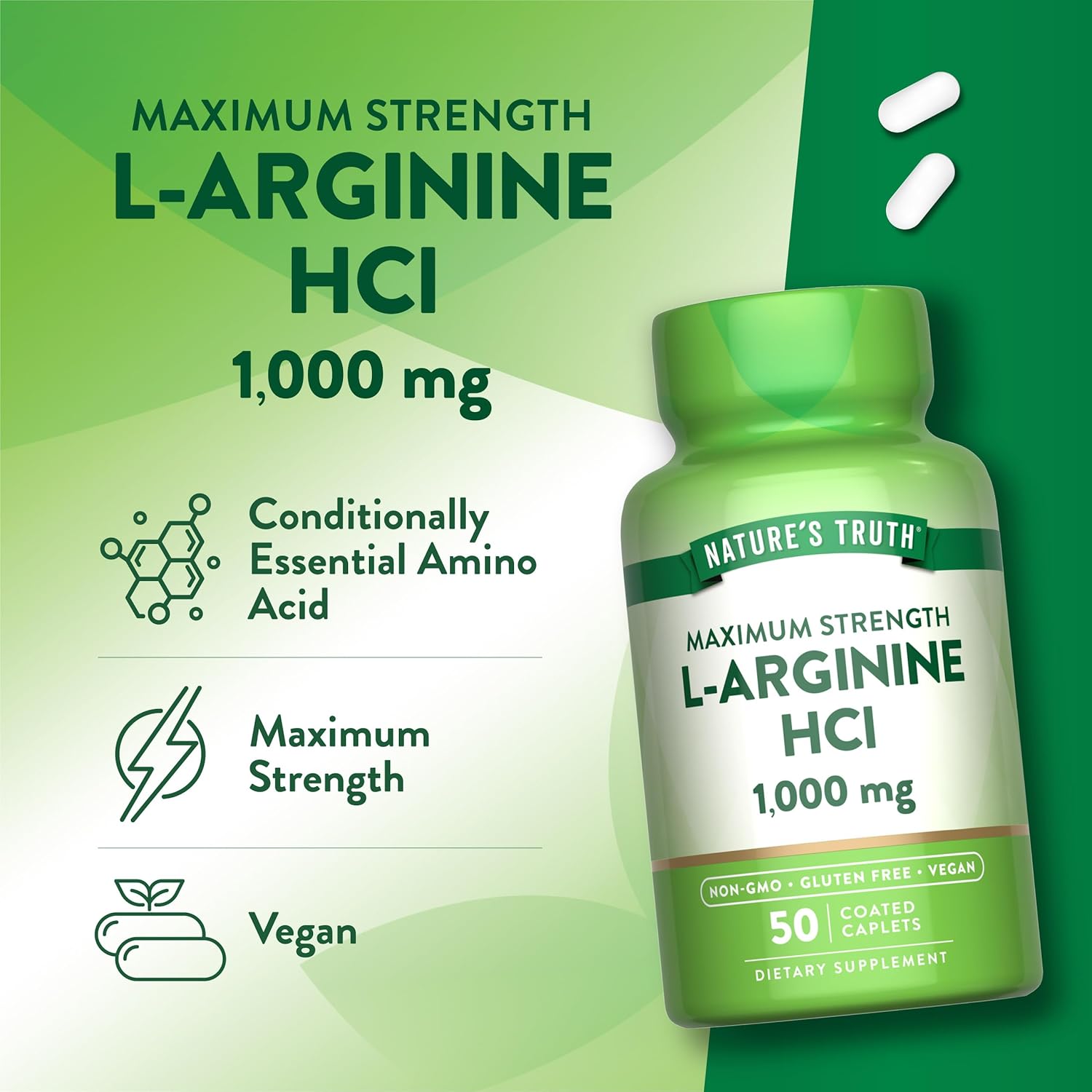 Nature's Truth L-Arginine 1,000 mg - Image 5