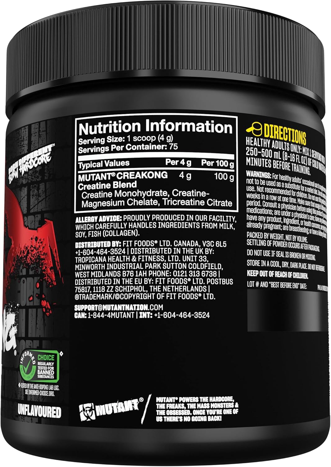 Mutant CREAKONG ? Advanced Creatine Supplement with Triple Creatine Blend for Muscle Strength, Size & Performance - Image 7