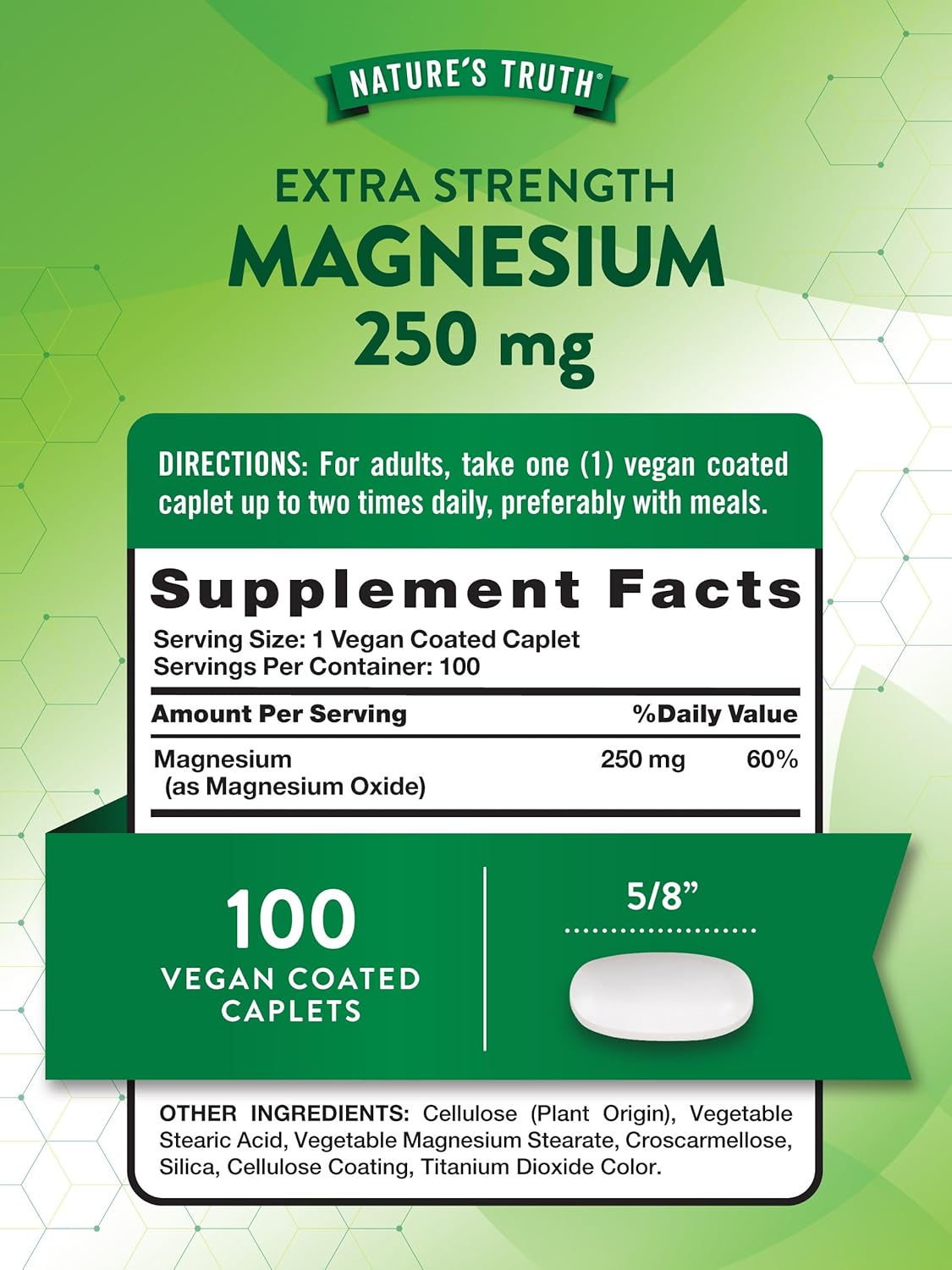 Nature's Truth Magnesium 250 mg - Image 2