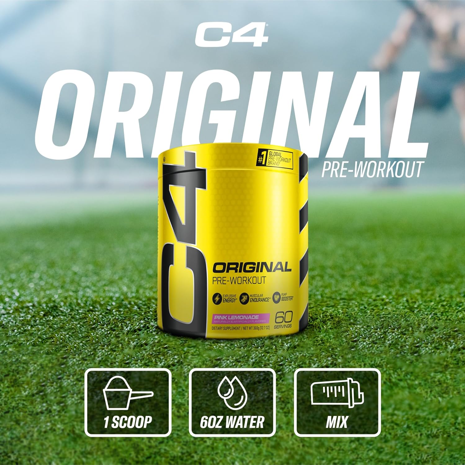 Cellucor C4 Original Pre Workout Powder - Icy Blue Razz - 30 Servings - Image 7
